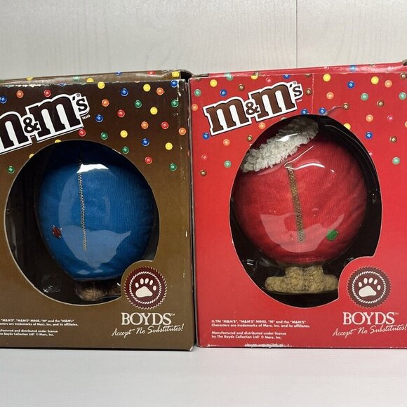 Boyds Bears & Friends M&M Easter Edition Resin Figurines 2 pc 2005 W/ Box - Picture 9 of 15